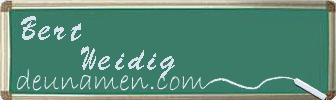 Bert Weidig Visitenkarte